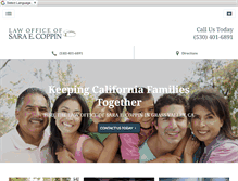 Tablet Screenshot of coppinlaw.com